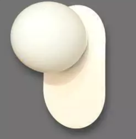 APLIQUE BASE OVAL 15CM BLANCO TXT